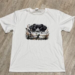 White Dog Graphic T-Shirt